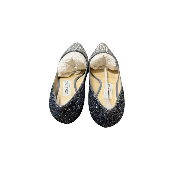 Jimmy Choo Glitter Pointed-Toe Heels Size 36 Made In Italy With Original Box & D - Picture 2 of 7